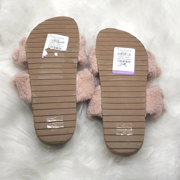 Indigo Rd Sally Faux Fur Slide Sandal women’s Size 6 Light Pink NEW NWT - Picture 6 of 8